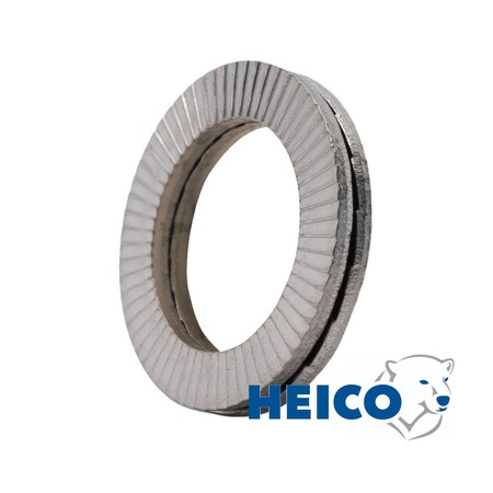 HEICO-LOCK Wedge Lock Washer, For Screw Size 1/2 in Steel, Zinc Flake Finish, 200 PK HLS-1/2"